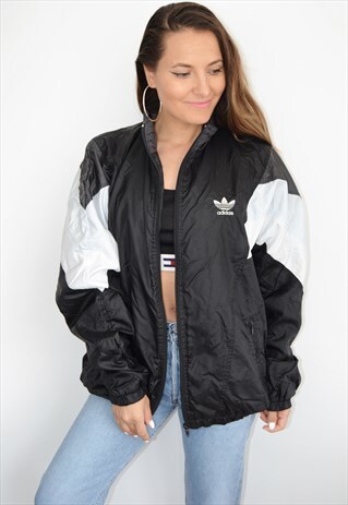 90S ADIDAS TREFOIL FESTIVAL SHELL JACKET