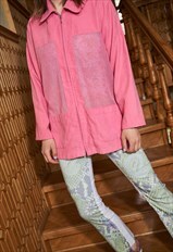 Y2K Zip Up Jacket Pink