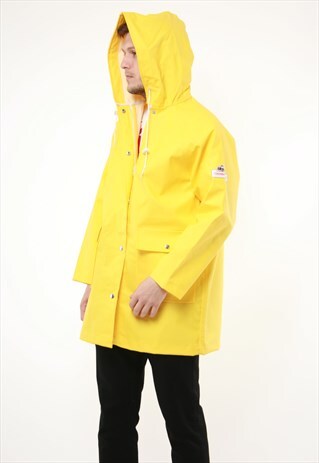 90S VINTAGE FISHERMAN'S FRIEND RAINCOAT PVC COAT 14107