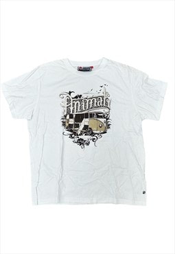 Vintage Animal Campervan Graphic White T-shirt