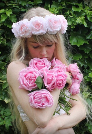 PINK FLOWER CROWN