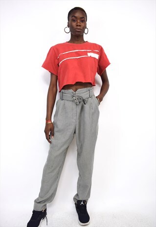 VINTAGE 90S BLACK WHITE GINGHAM PANTS