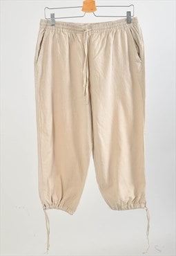 Vintage 00s capri trousers in beige