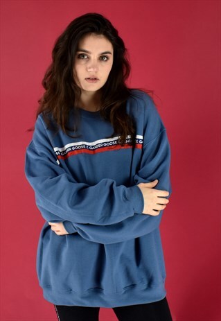 G&G UNISEX INDIGO RWB RIBBON SWEAT