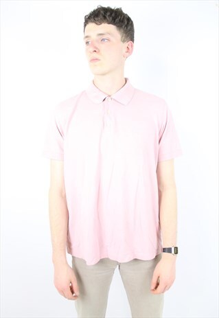 VINTAGE HUGO BOSS PALE PINK POLO SHIRT
