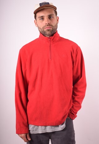 STARTER MENS VINTAGE FLEECE JUMPER LARGE RED 90S
