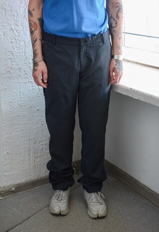 Vintage Y2K Grey NIKE Sport Trousers