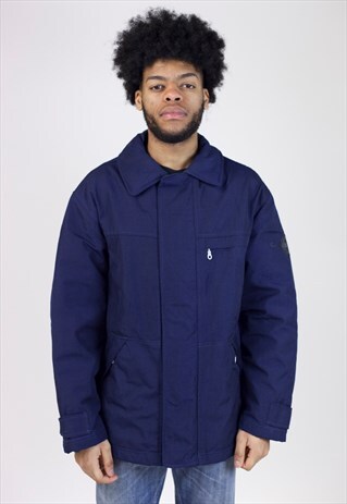 VINTAGE 90S BLUE CANVAS JACKET