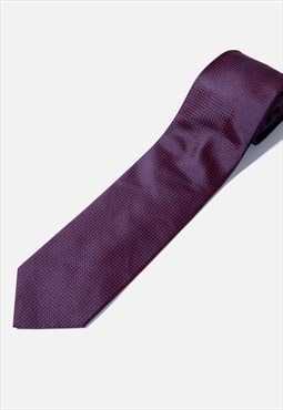 Retro 60s tie men vintage wedding suit necktie in burgundy