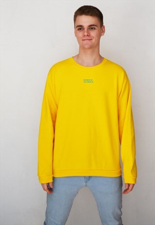 YELLOW COORDINATES (BLUE) SWEATSHIRT