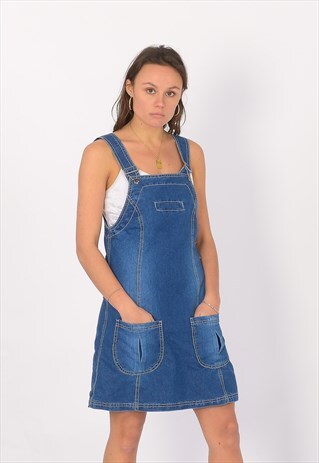 VINTAGE DHAGA DENIM DRESS