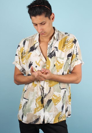 VINTAGE CRAZY PATTERN SHIRT ASM1143