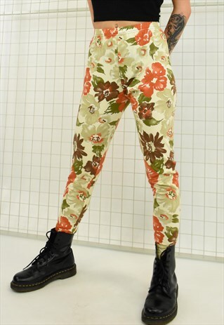 MISSY LEAF PRINT LEGGINGS