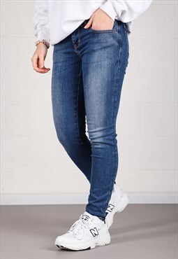 Vintage Guess Jeans in Blue Y2K Denim Skinny Pants W26