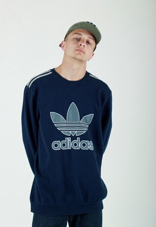Y2K ADIDAS TRE FOIL LOGO SWEATSHIRT