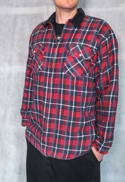 Vintage Flannel Checkered Jacket Retro Travis Style usa