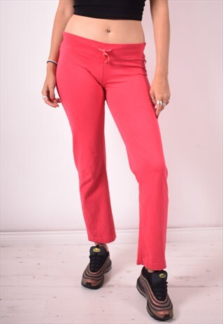 CHAMPION WOMENS VINTAGE TRACKSUIT TROUSERS SMALL PINK 90S