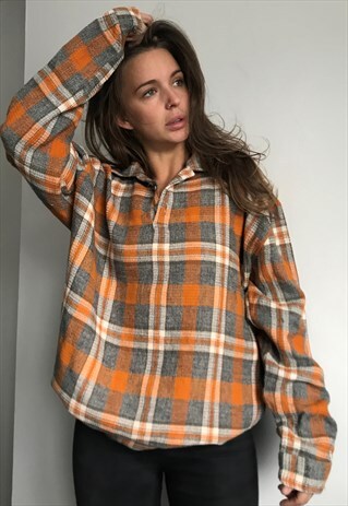 VINTAGE FLANNEL OVERSIZED RETRO UNISEX SHIRT
