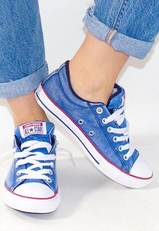 RETRO DENIM STYLE CANVAS ALL STAR CONVERSE UK 4.5