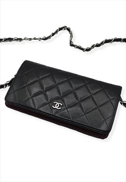 Vintage Chanel Timeless Wallet Reworked, Leather CC logo