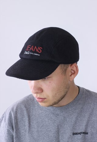 VINTAGE MENS DOLCE & GABBANA JEANS 5-PANEL LOGO CAP