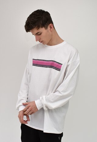 G&G UNISEX PINK CHUNKY LINO L/S TEE