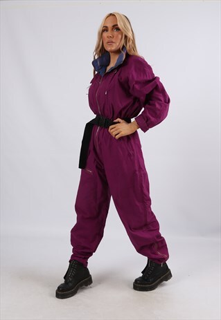 RARE VINTAGE 80'S FULL TRACKSUIT BOILERSUIT JUMPSUIT (AC4D)