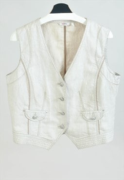 Vintage 00s vest in light beige