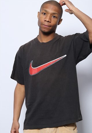 VINTAGE NIKE BIG LOGO T-SHIRT BLACK