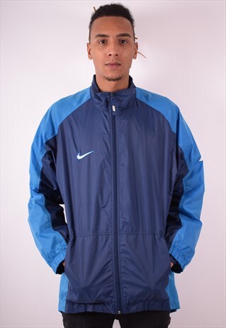 NIKE MENS VINTAGE JACKET XL BLUE 90S