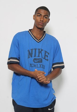 VINTAGE NIKE LOGO T-SHIRT BLUE