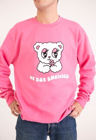 GRAPHIC SWEATSHIRT IN PINK