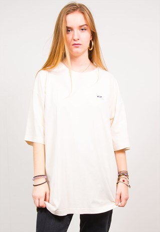 REEBOK VINTAGE 90'S CREAM OVERSIZED SPORTS T-SHIRT