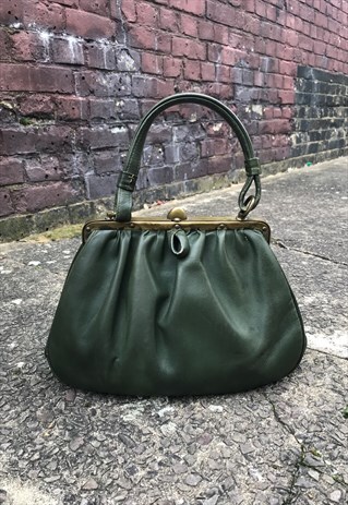 green vintage bag