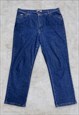 VINTAGE LEE JEANS BLUE DENIM RELAXED STRAIGHT LEG W38 L30