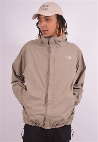 VINTAGE THE NORTH FACE RAIN JACKET KHAKI