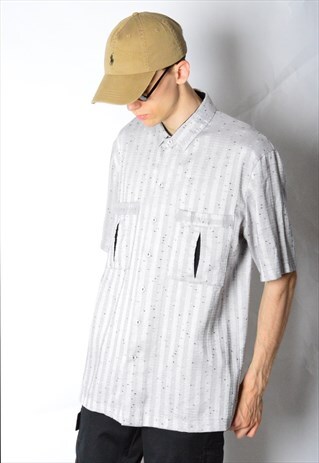 VINTAGE 80S SILVER GREY SHIRT