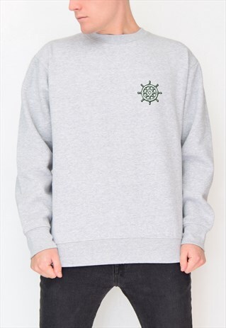GREY WHEEL (GREEN) SWEATSHIRT