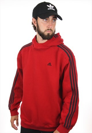 VINTAGE ADIDAS SMALL LOGO HOODIE SWEATSHIRT