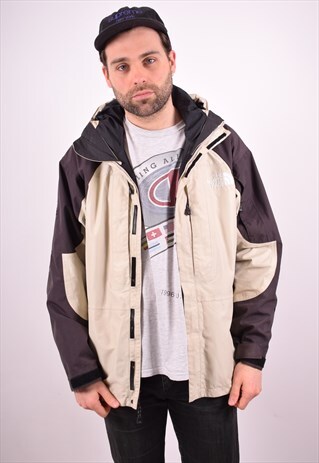 THE NORTH FACE MENS VINTAGE WINDBREAKER JACKET MEDIUM BEIGE