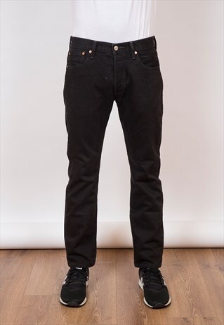 LEVI'S 501 BLACK DENIM JEANS