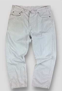 Levi cord jeans Zip and button fly Detailed button and zip 