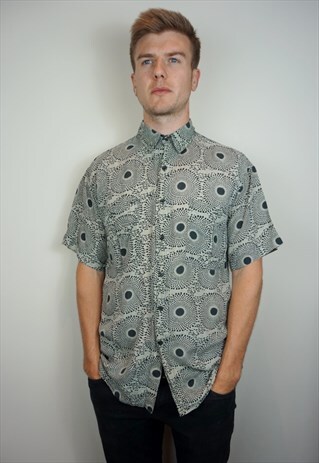 PURE SILK PATTERNED SHIRT