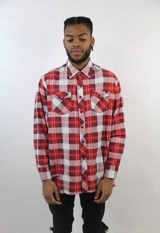 VINTAGE 90'S FLANNEL CHECK SHIRT