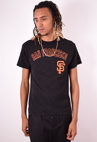 MENS VINTAGE SAN FRANCISCOT-SHIRT TOP MEDIUM BLACK 90S