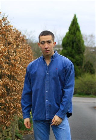 VINTAGE BLUE RALPH LAUREN SHIRT