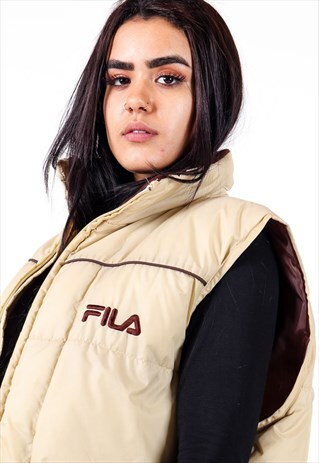VINTAGE FILA PUFFER GILET JACKET AWJ63