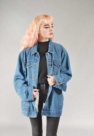 VINTAGE JEANS MID BLUE DENIM JACKET