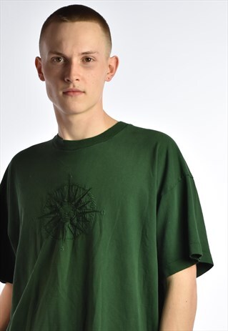 VINTAGE EMBROIDERED COMPASS T-SHIRT