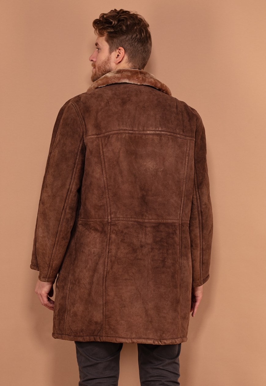 Mens sheepskin coat clearance asos